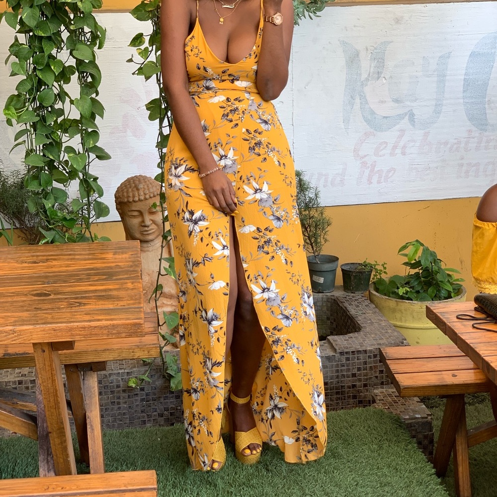 Long flower summer /brunch dress